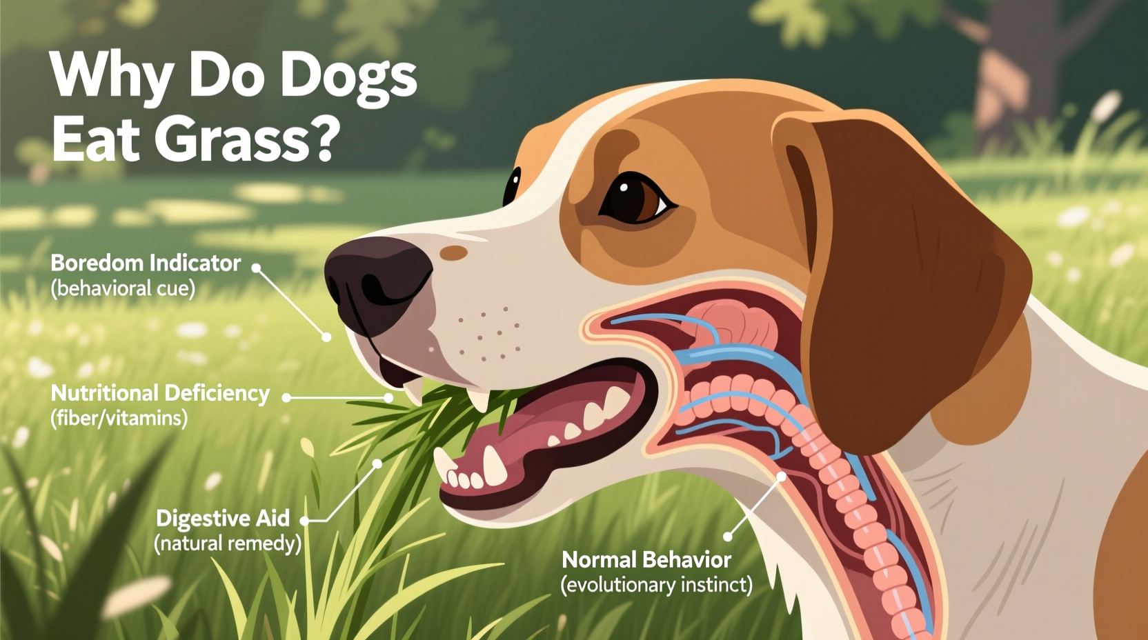 why do dogs eat grass is it boredom or a nutritional need