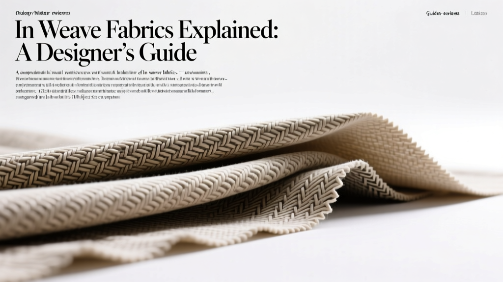 In Weave Fabrics Explained: A Designer’s Guide