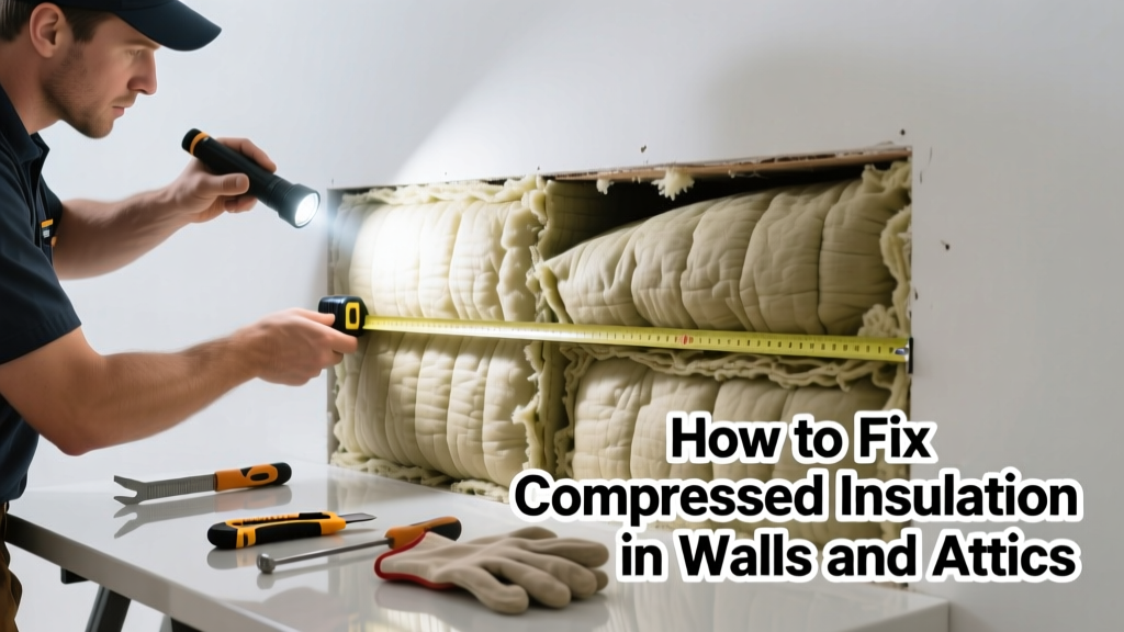 How to Fix Compressed Insulation in Walls and Attics