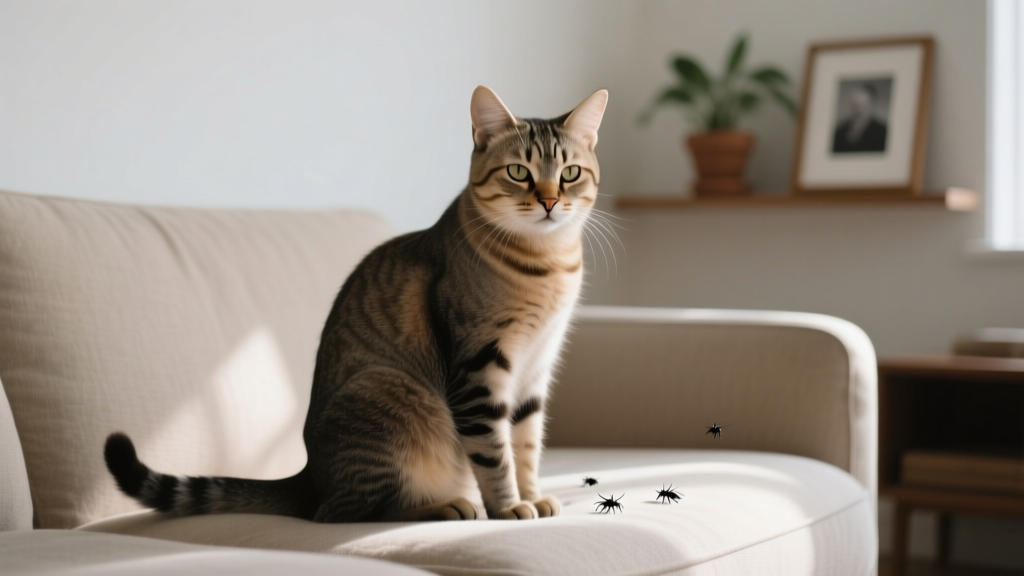 Can fleas affect a cat's behavior? Yes
