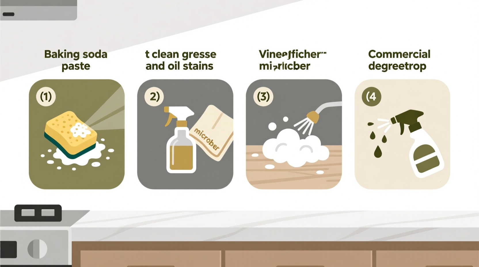 four ways to clean grease and oil stains from your conc