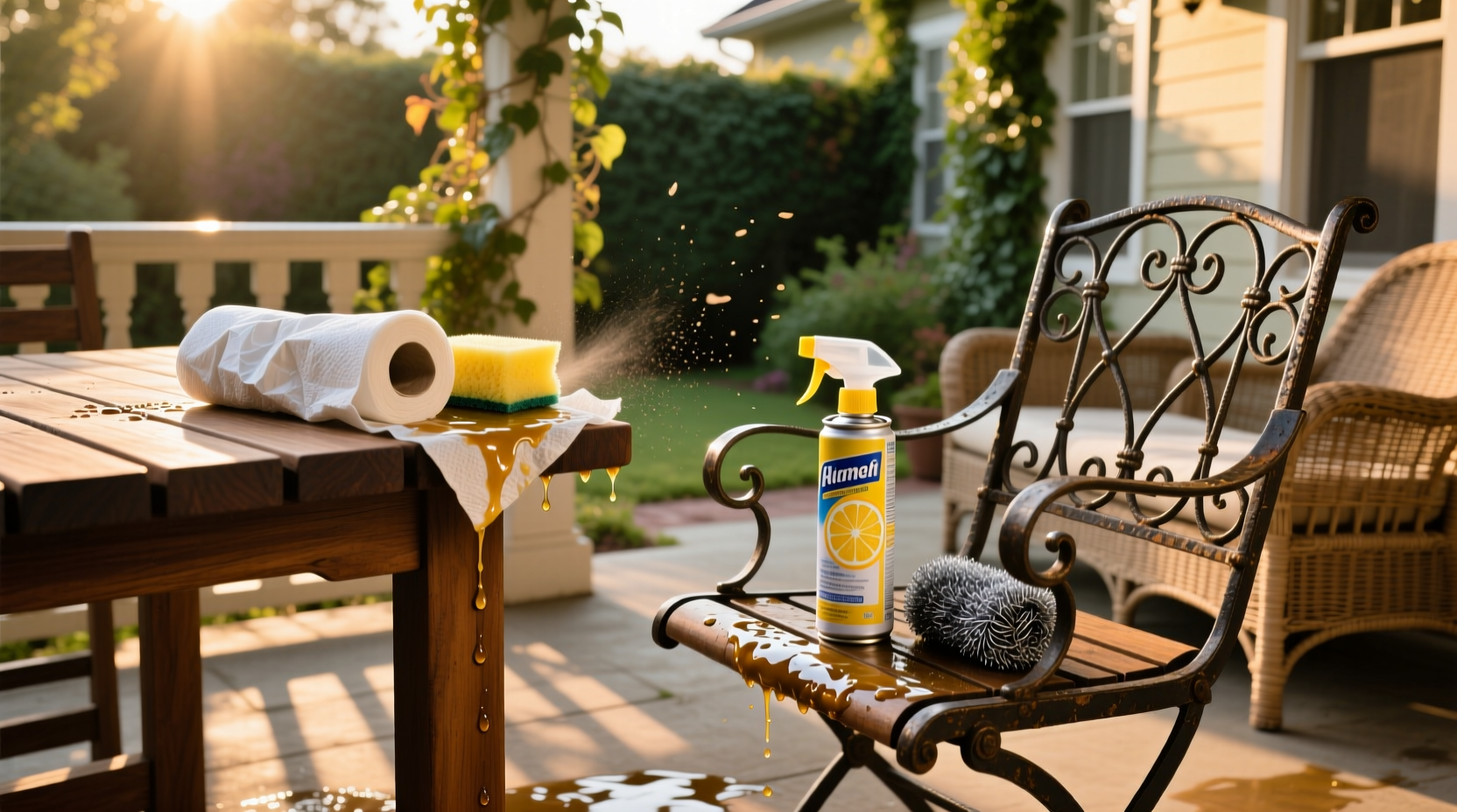 things to never clean outdoor furniture with