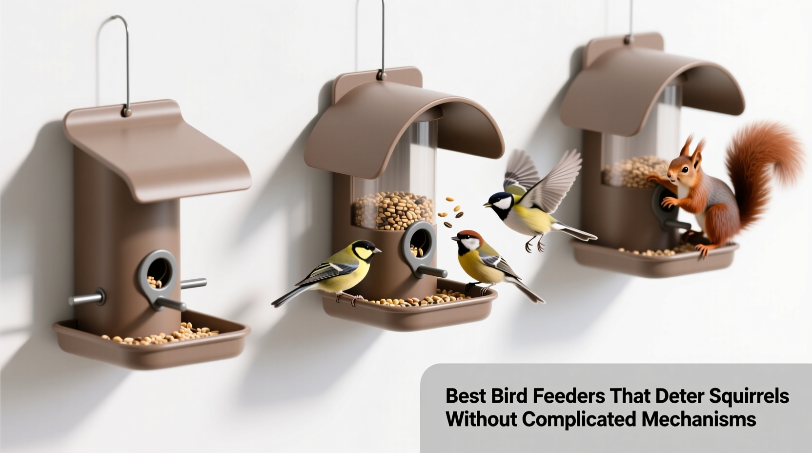 best bird feeders that deter squirrels without complicated mechanisms