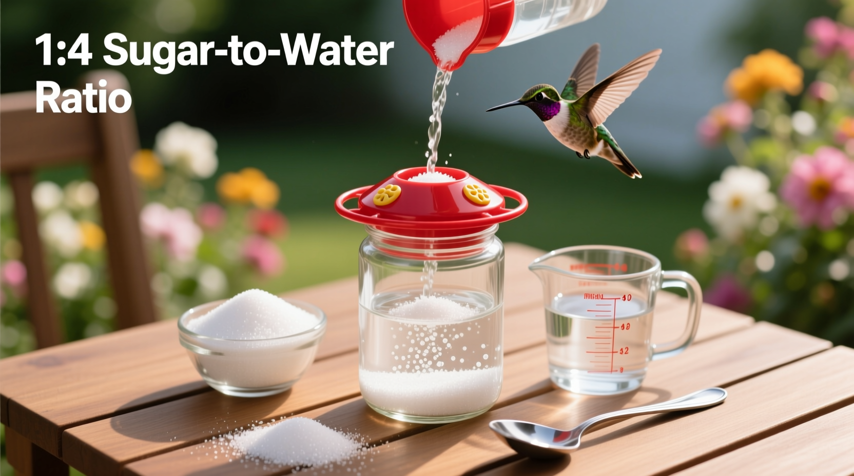 how to make hummingbird food sugar water