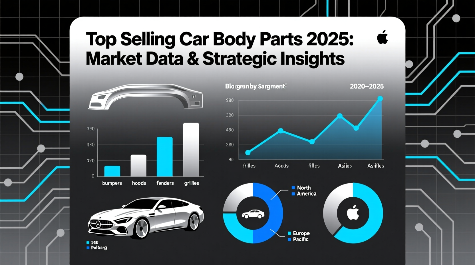top selling car body parts