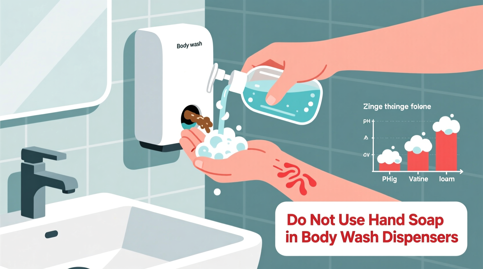 can you use hand soap in a body wash dispenser potential risks explained