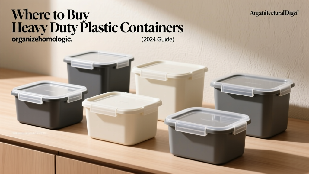 Where to Buy Heavy Duty Plastic Containers (2024 Guide)