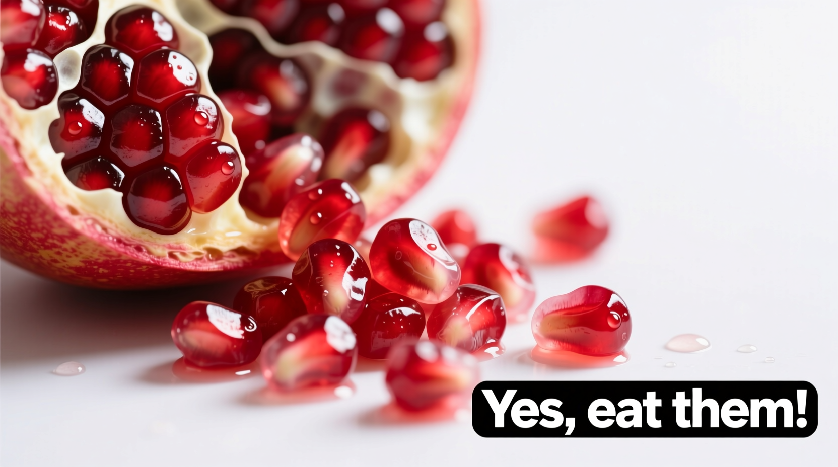 is it okay to eat pomegranate seeds