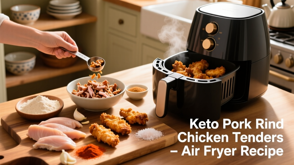 Keto Pork Rind Chicken Tenders (Air Fryer)