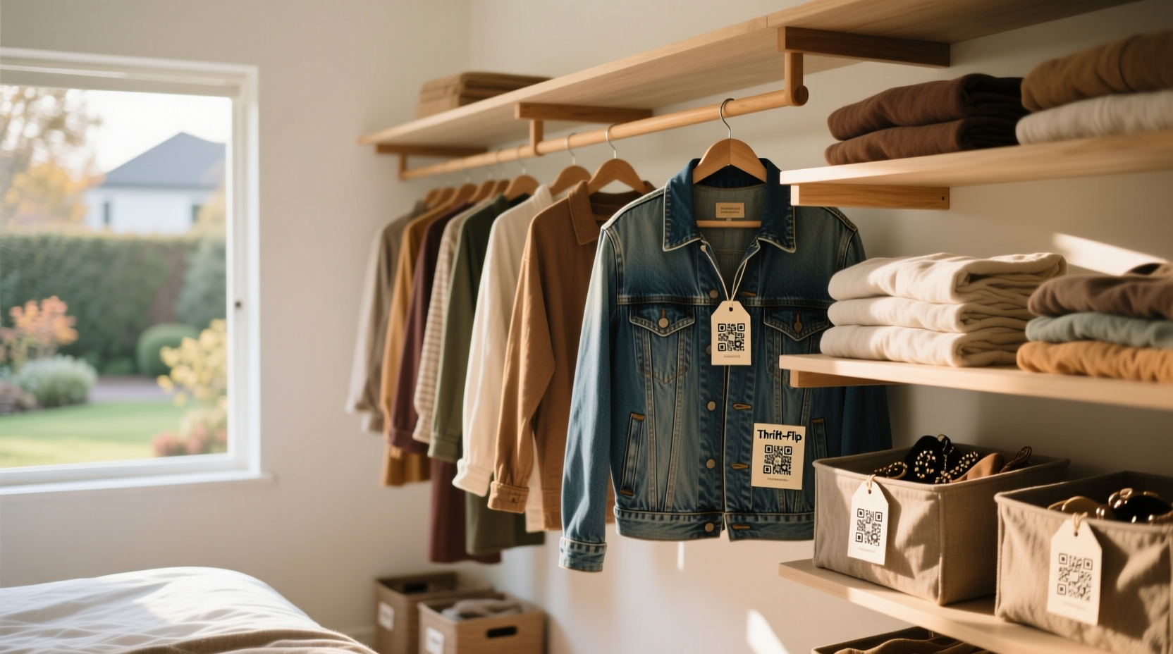 closet organization tips thrift flip qr upcycle system