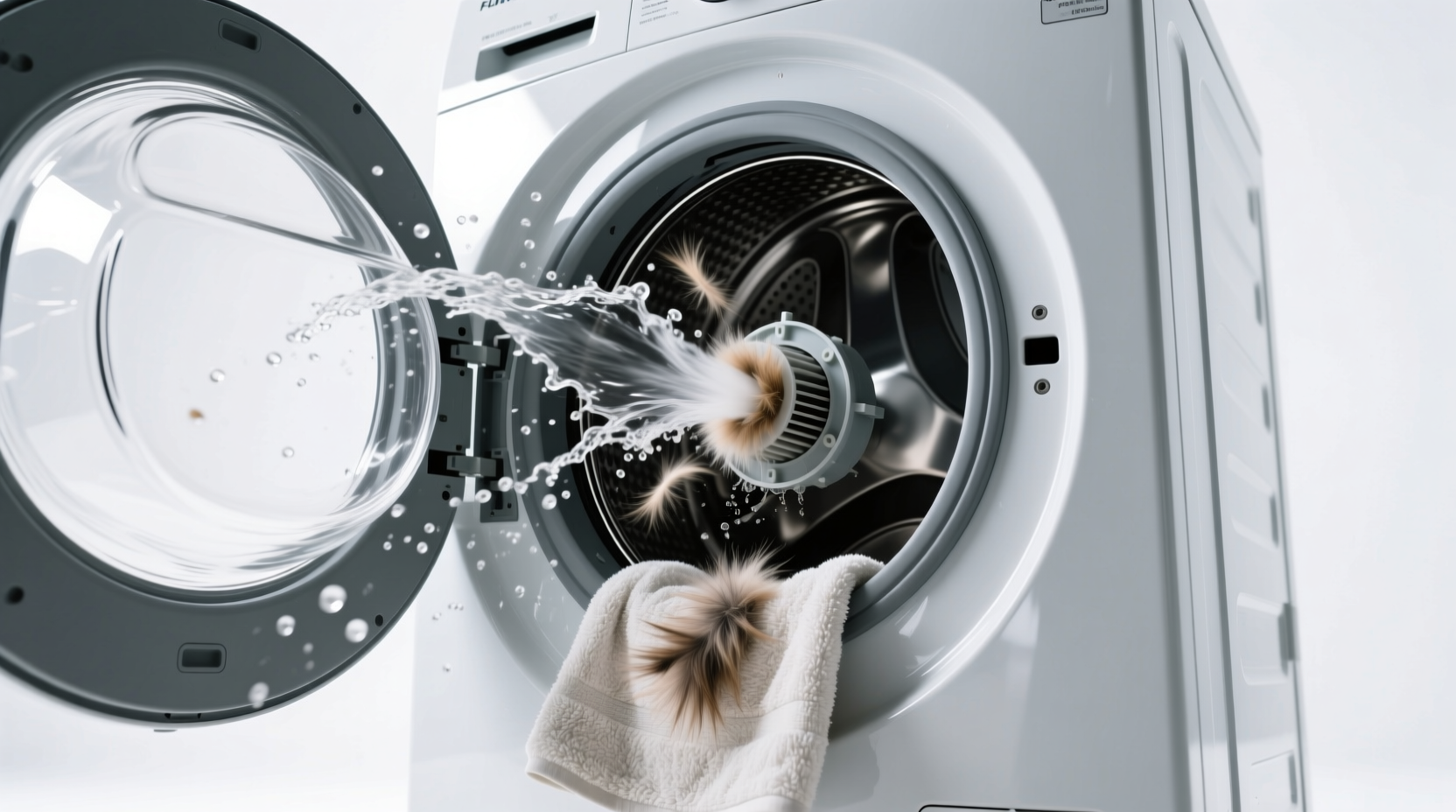 how to clean pet grooming towels without clogging the pump filter