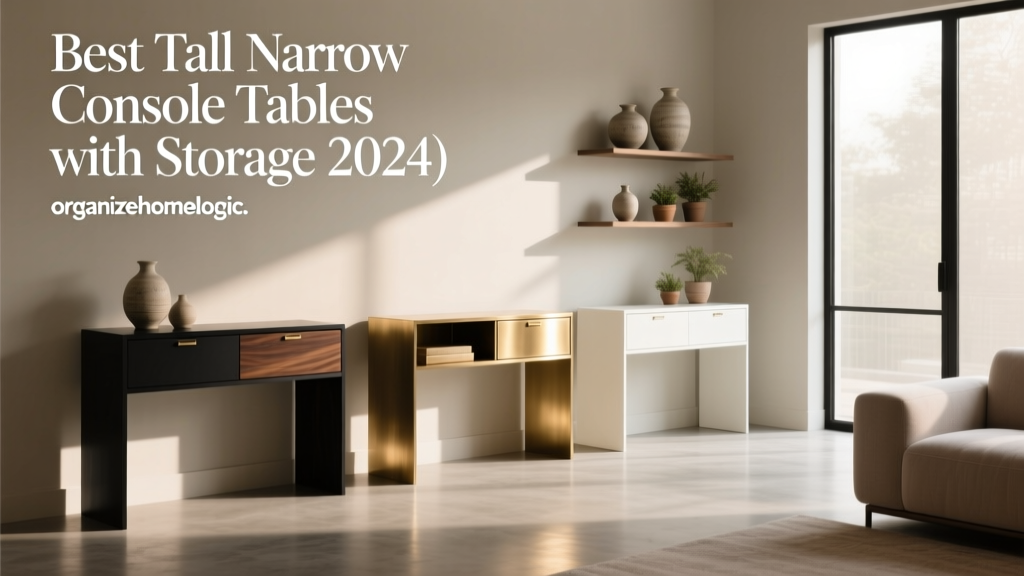 Best Tall Narrow Console Tables with Storage (2024)