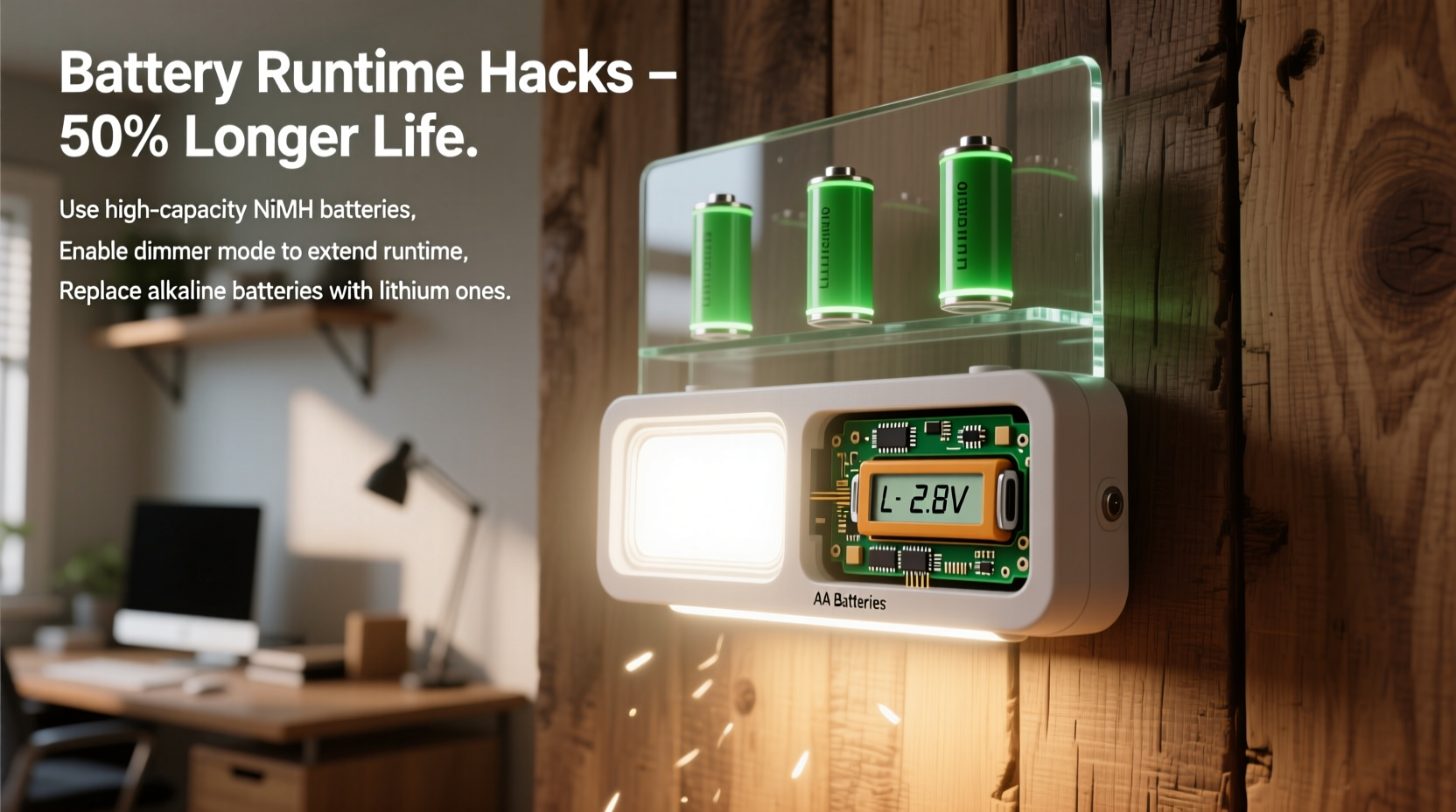 why do my battery powered lights dim quickly extending run time hacks