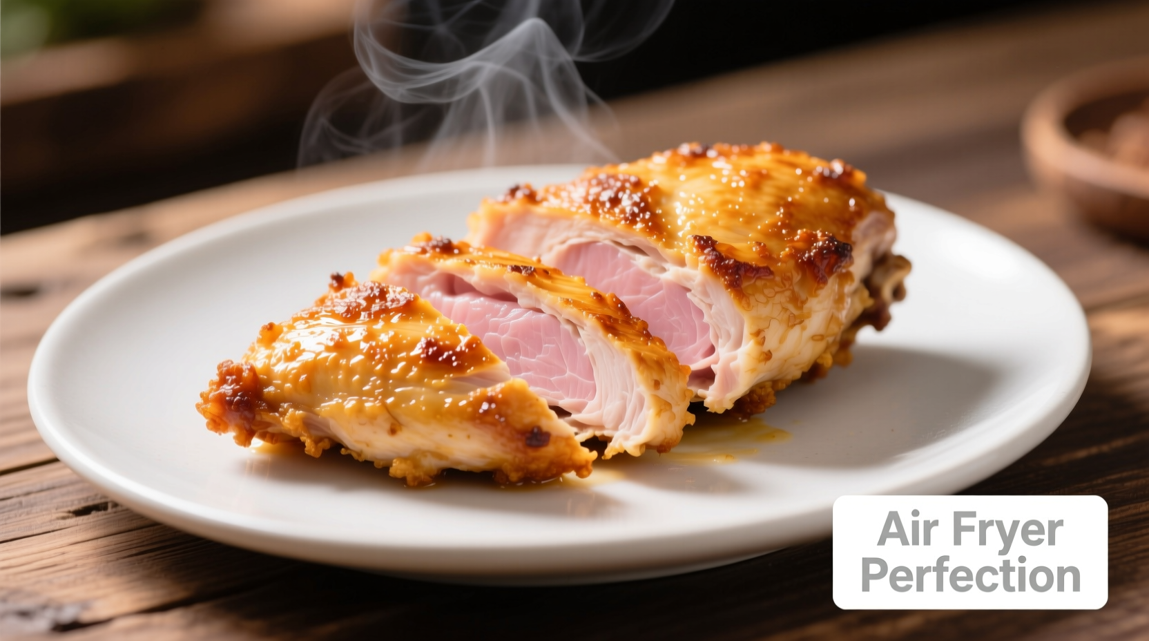 Perfectly cooked air fryer chicken breast