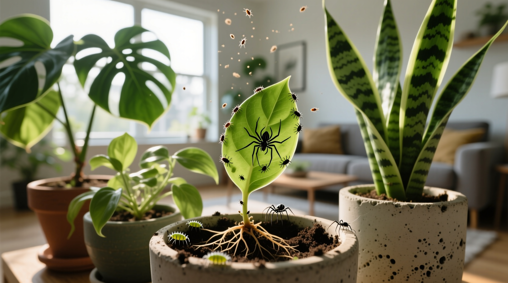 do indoor plants repel pests