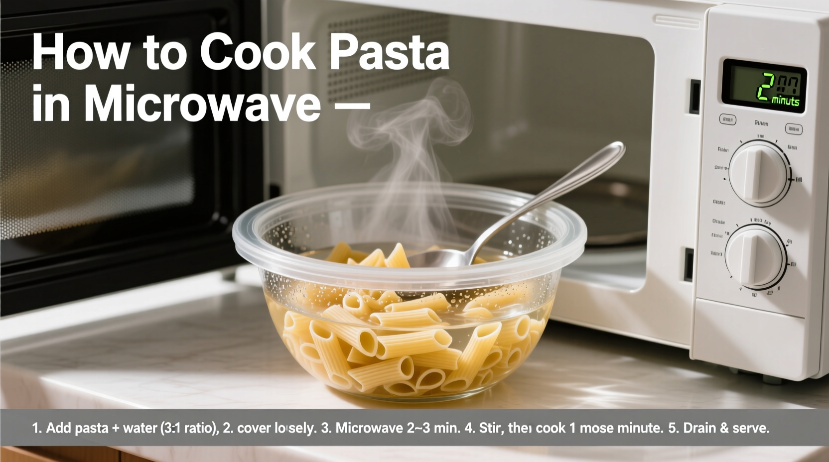 how to cook pasta in microwave