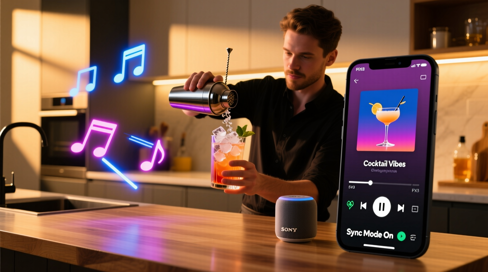 how to sync smart lighting with your cocktail prep playlist