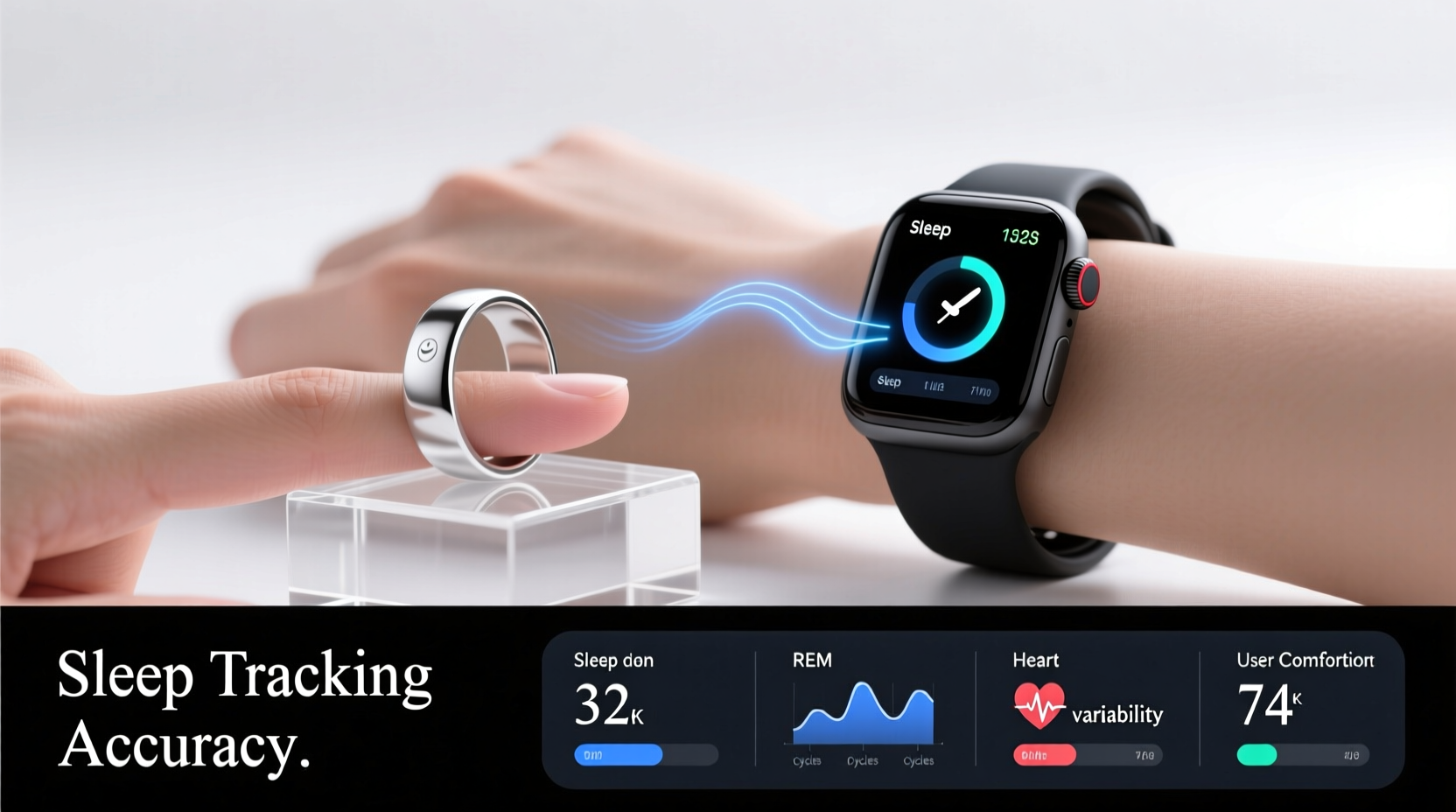 smart ring vs smartwatch tracking sleep data without the bulky wrist feel
