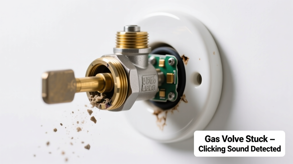 Gas Valve Stuck Making Clicking Sound: Quick Diagnosis