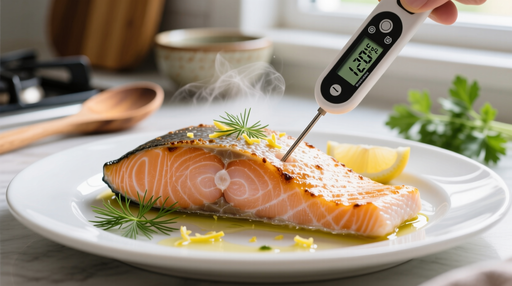 what temperature should salmon be cooked to