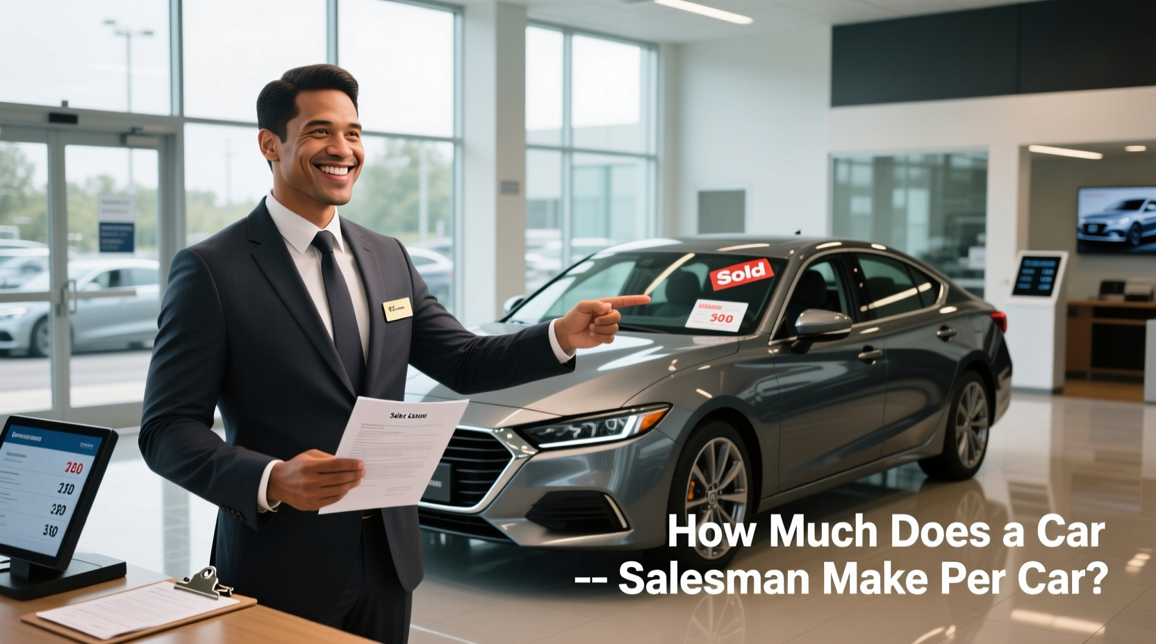 how much does a car salesman make per car