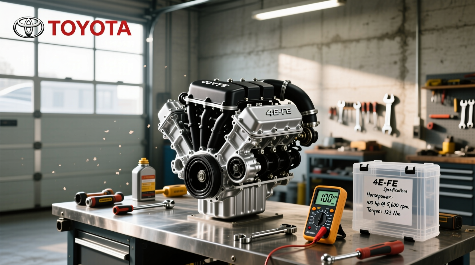 How to choose Toyota 4E-FTE engine, how much horsepower does it have?
