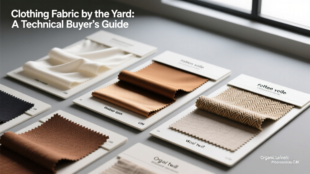Clothing Fabric by the Yard: A Technical Buyer’s Guide