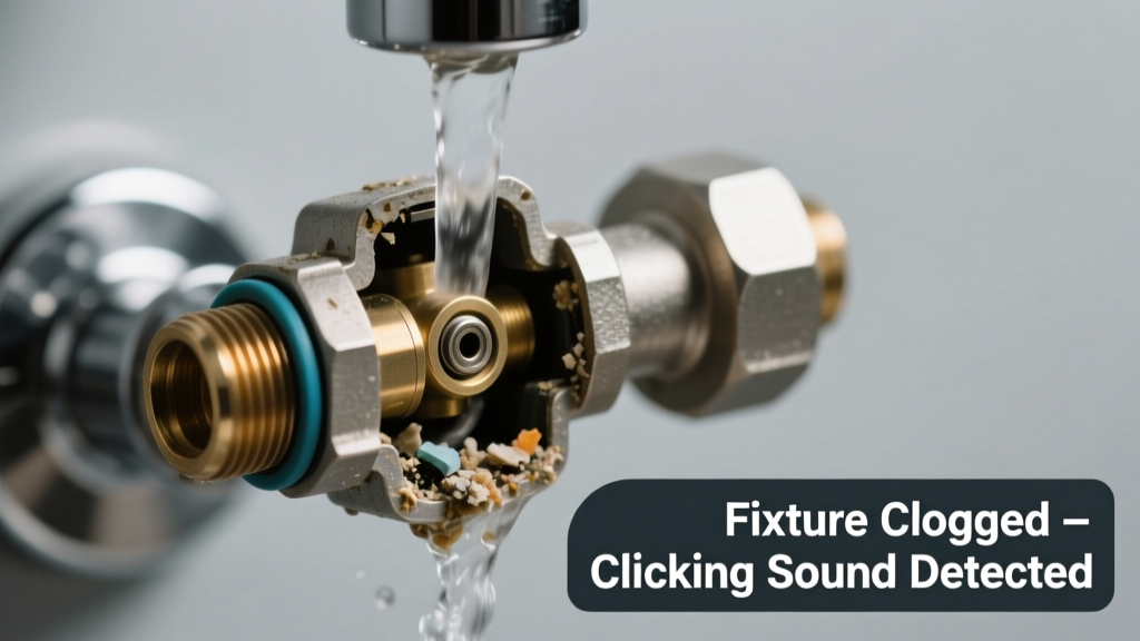 Fixture Clogged Making Clicking Sound: Quick Diagnosis