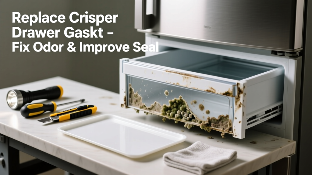 Refrigerator Smells Bad? Replace the Crisper Drawer Gasket