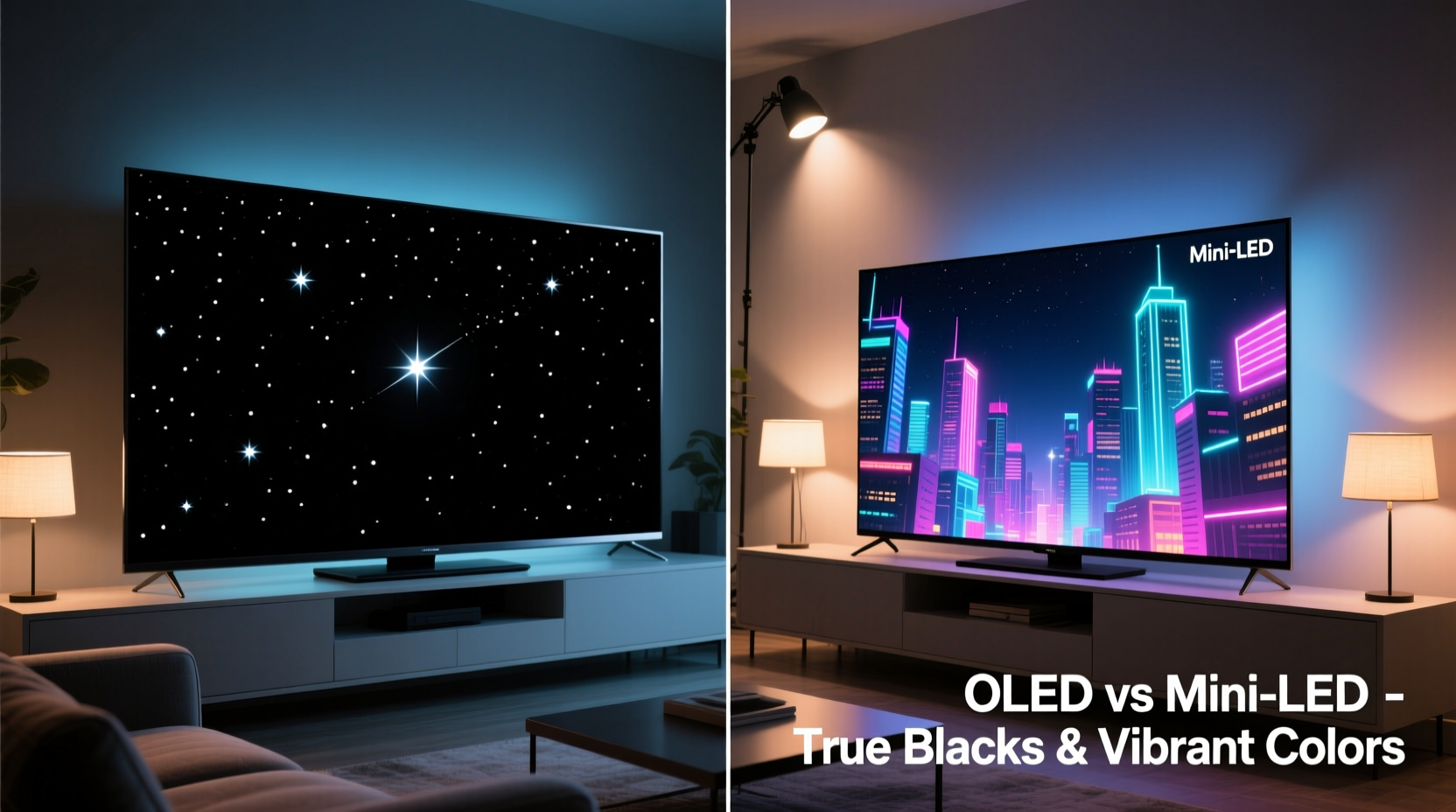 oled tv vs mini led which display tech delivers true blacks and vibrant colors