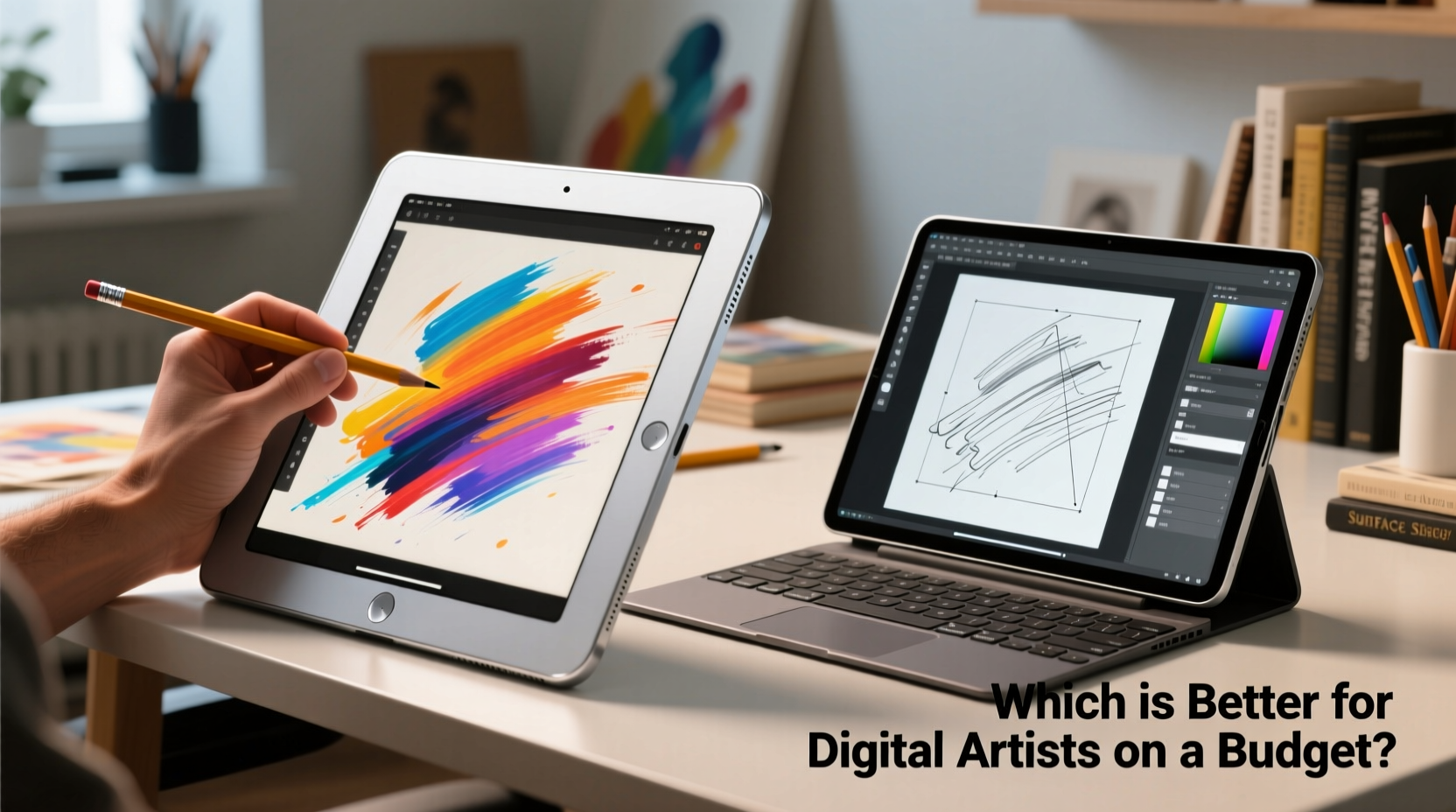 ipad pro vs surface pro 9 which is better for digital artists on budget