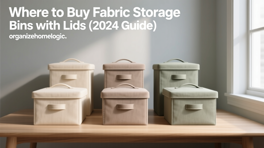 Where to Buy Fabric Storage Bins with Lids (2024 Guide)
