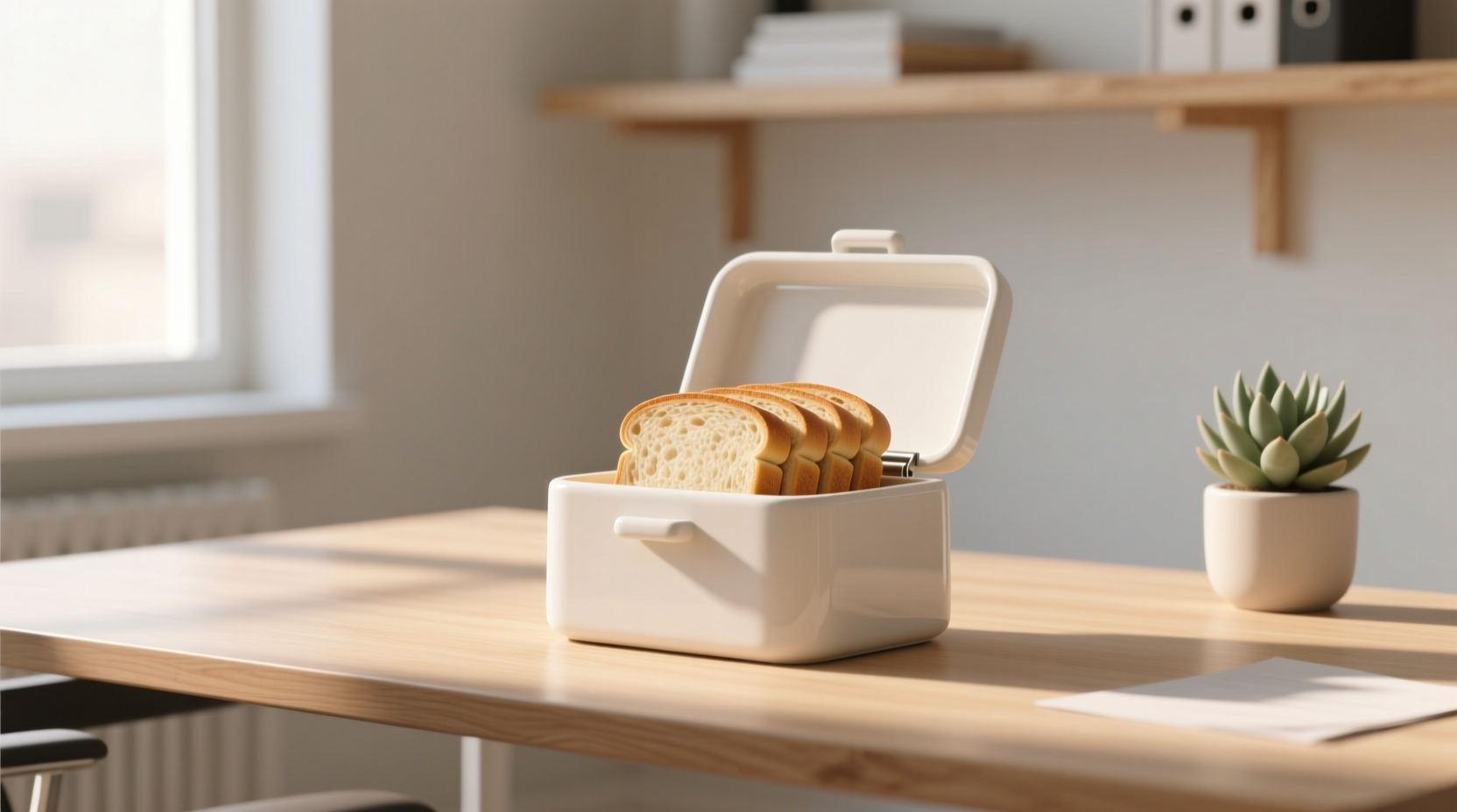 keep your desk clean by using the breadbox test