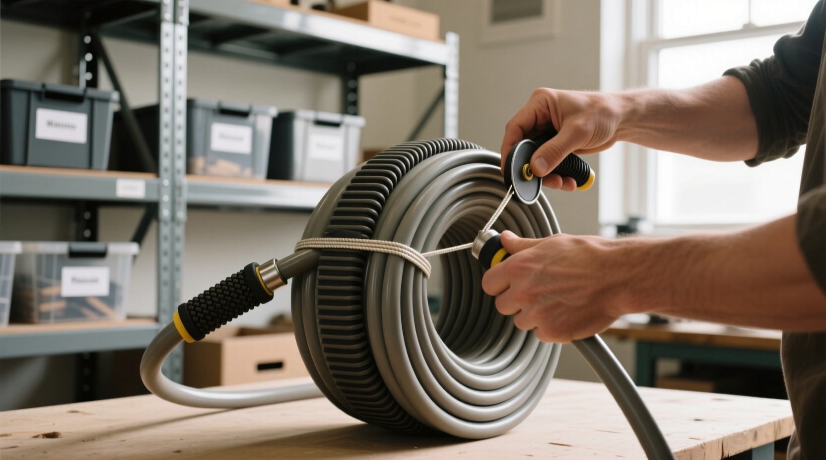 how to wrap large cords and hoses