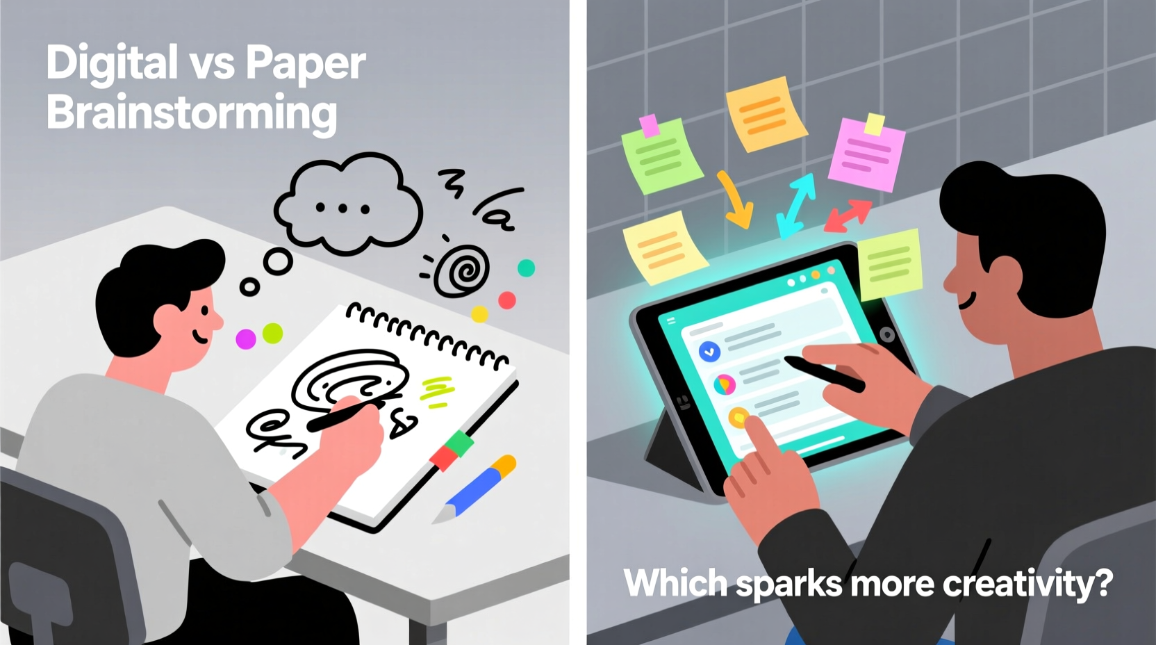 is a digital notebook better than paper for brainstorming ideas