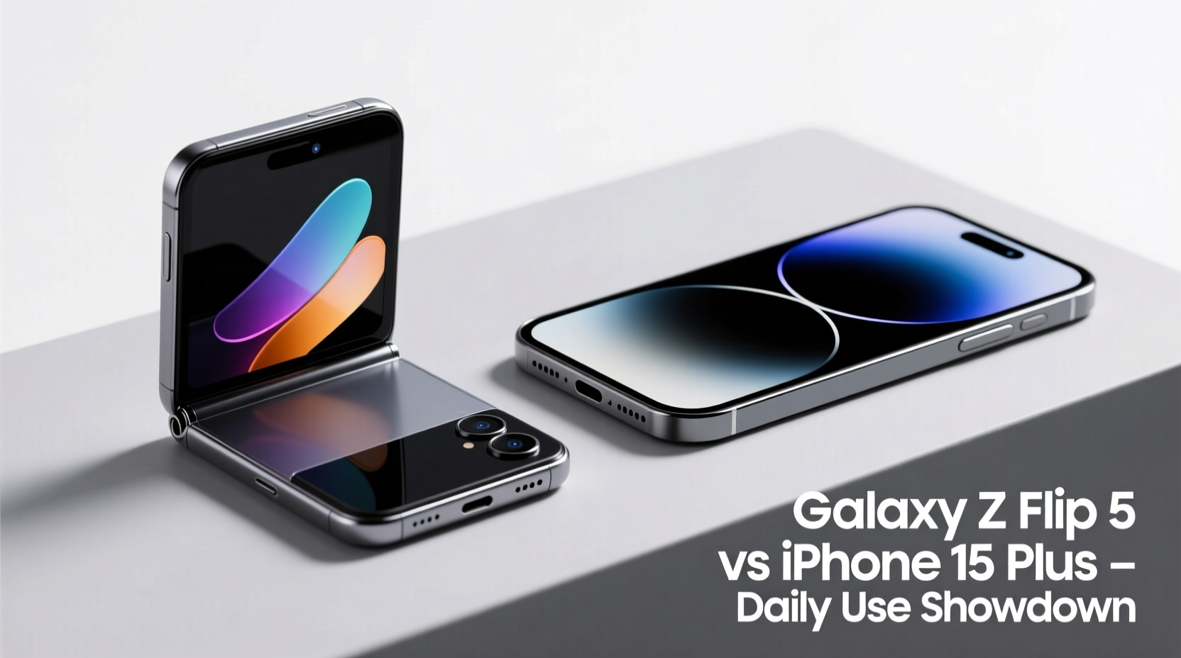 samsung galaxy z flip 5 vs iphone 15 plus which foldable design actually suits daily use