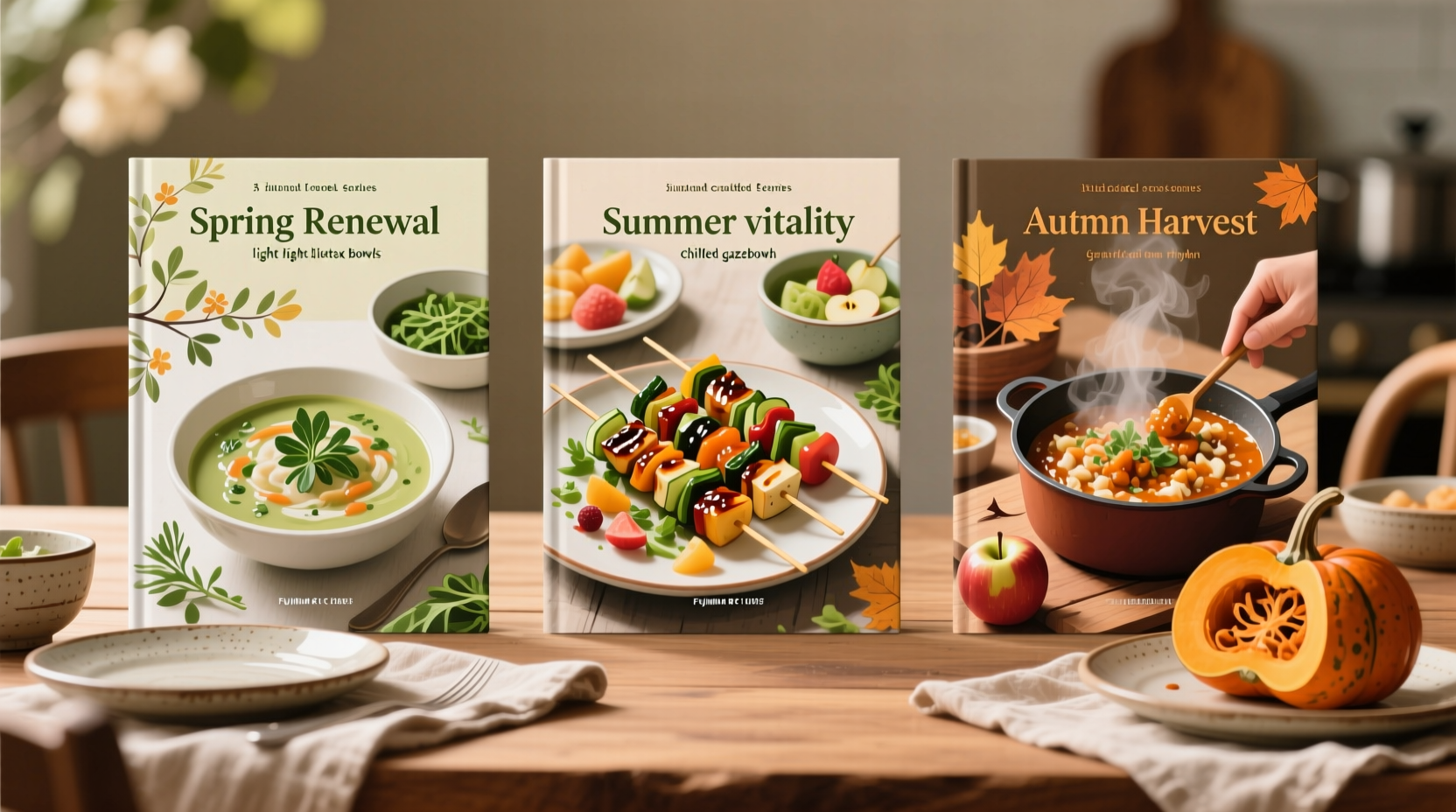 3 cookbooks 3 recipes for busy seasons