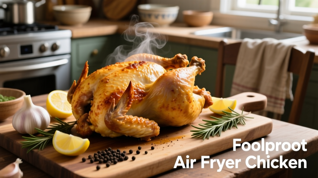 Air Fry Whole Chicken: Crispy Skin, Juicy Meat