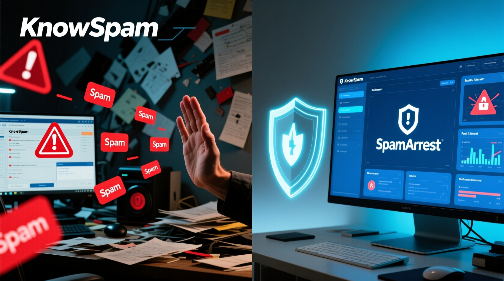 how to switch from knowspam to spamarrest