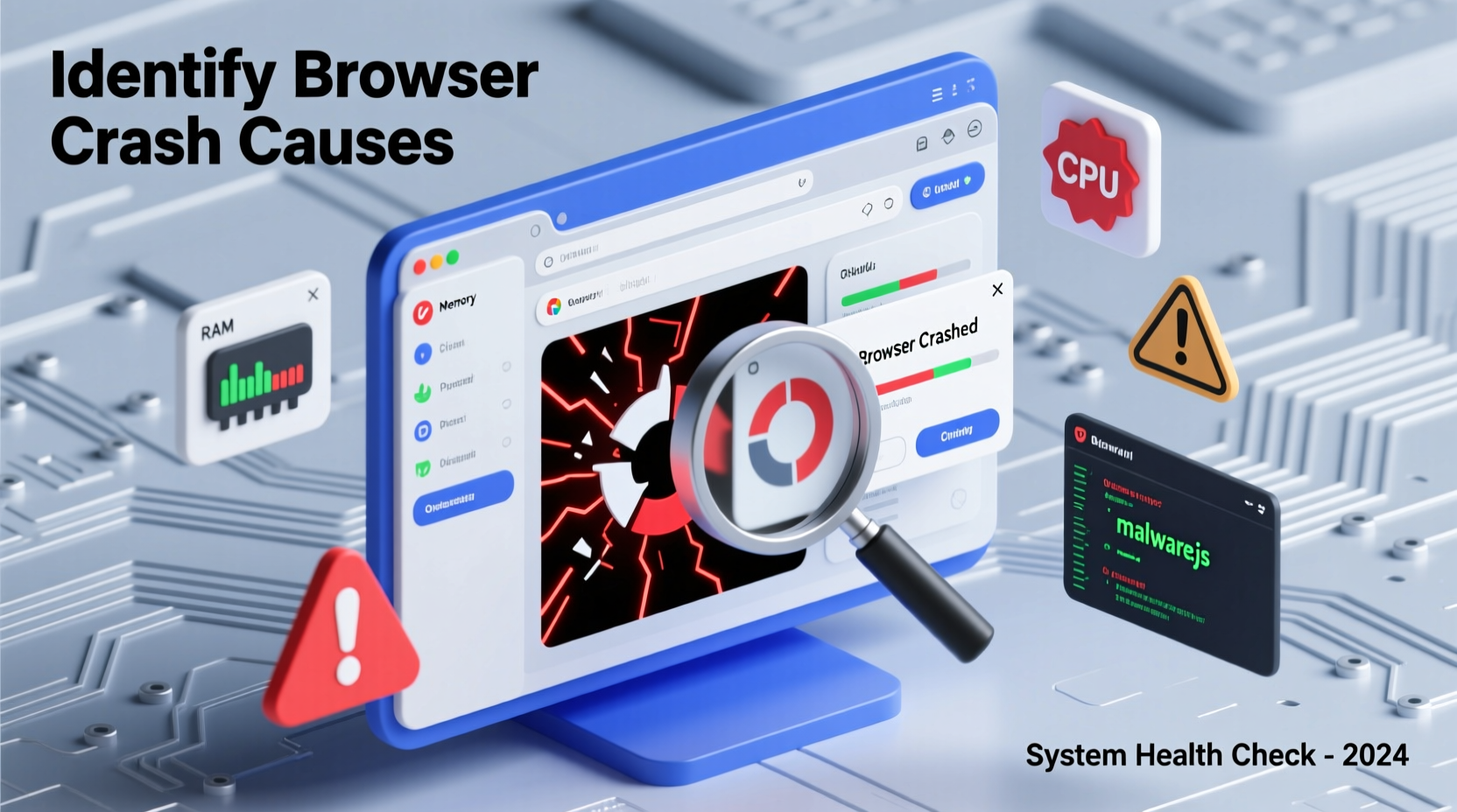 why does my browser keep crashing and how to identify the real cause