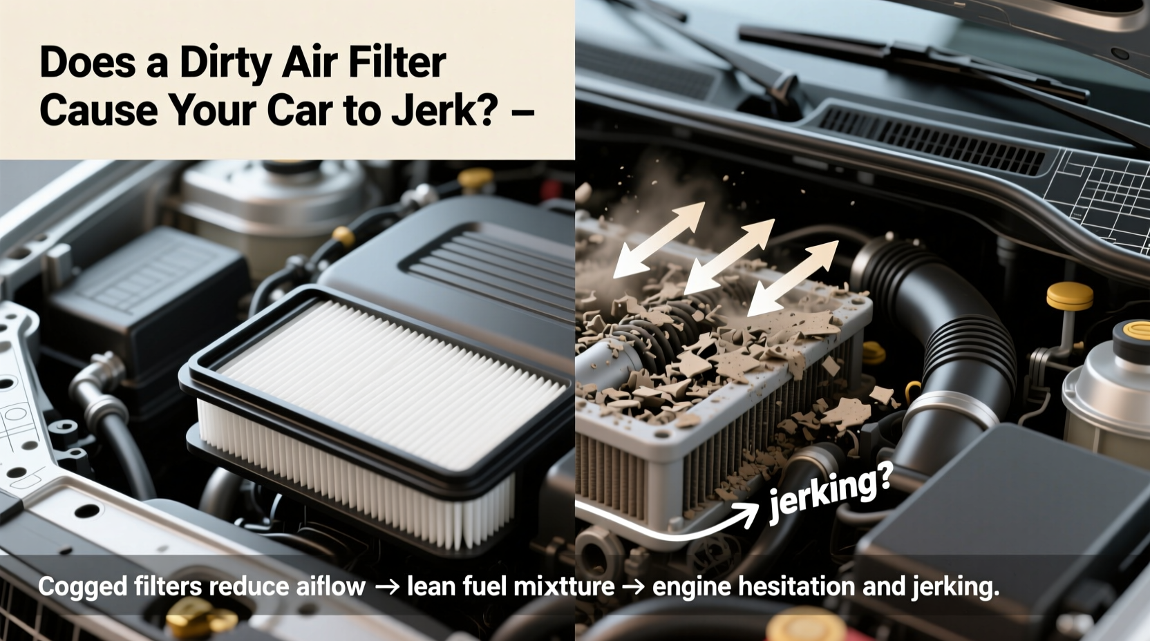 does a dirty air filter cause your car to jerk