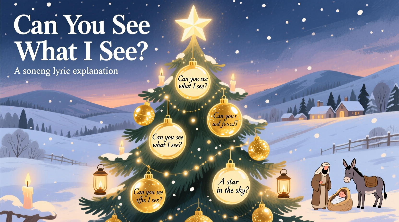 can you see what i see lyrics christmas song