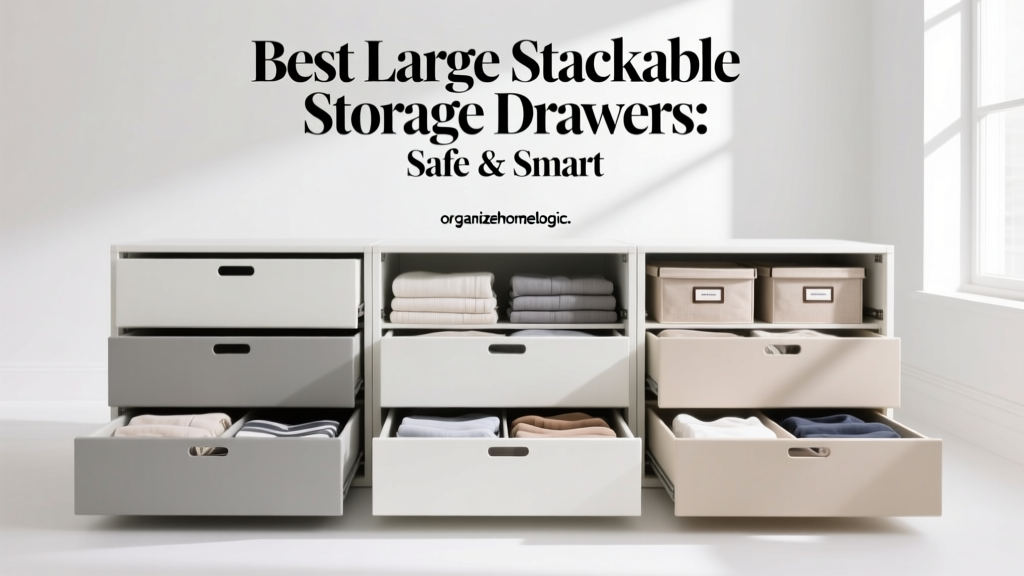 Best Large Stackable Storage Drawers: Safe & Smart