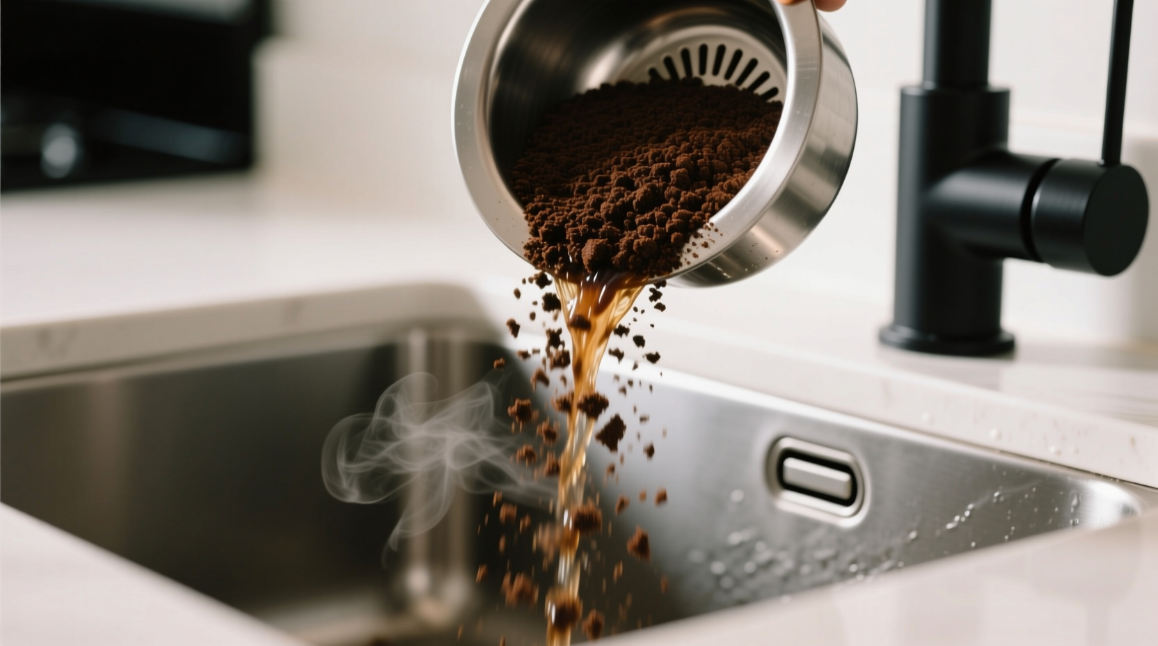 cold brew grounds vs enzyme cleaners for drains