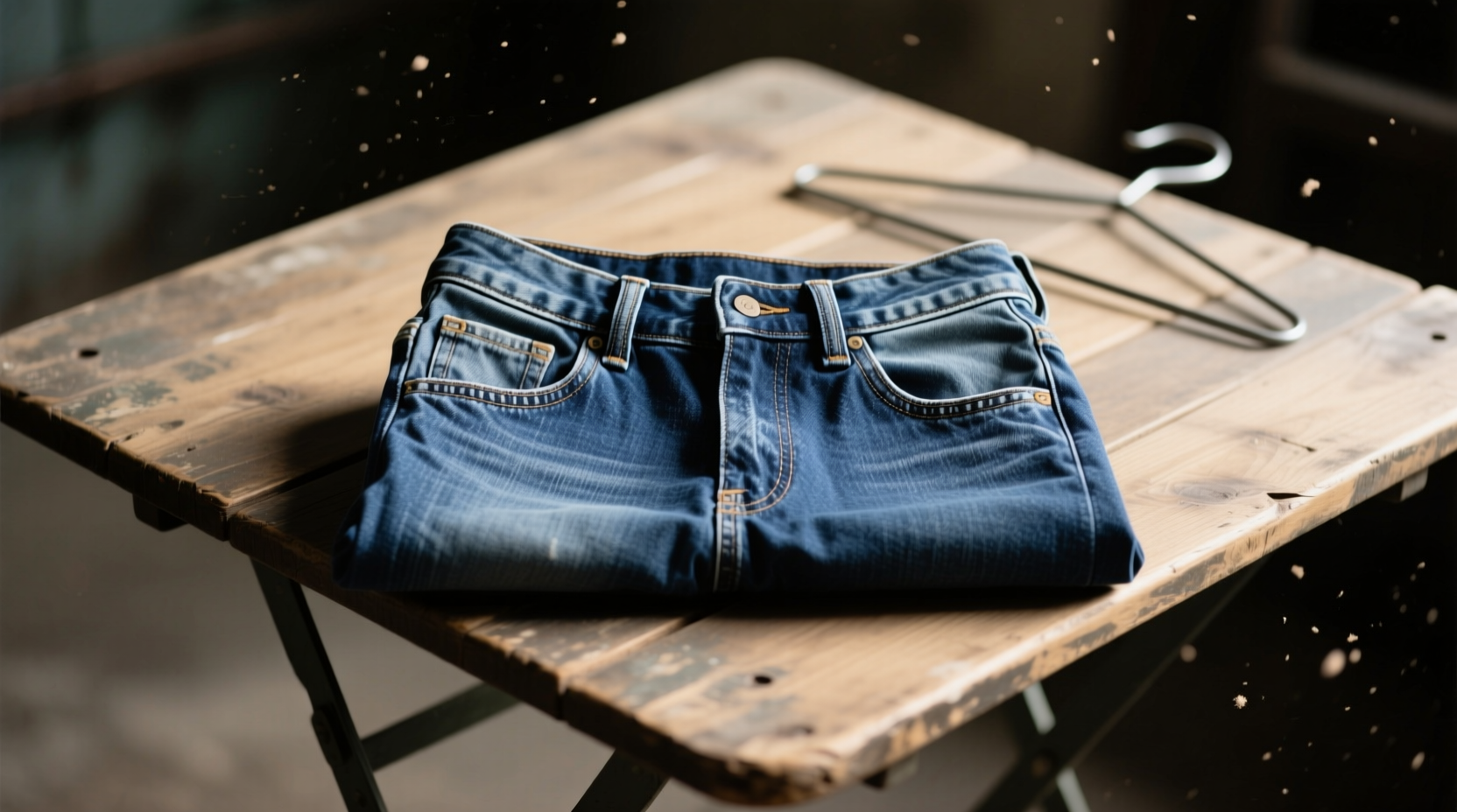 folded jeans vs hanging jeans which preserves denim