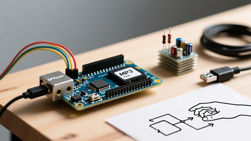 Arduino Play MP3 Tutorial: DFPlayer Mini Wiring & Code Guide