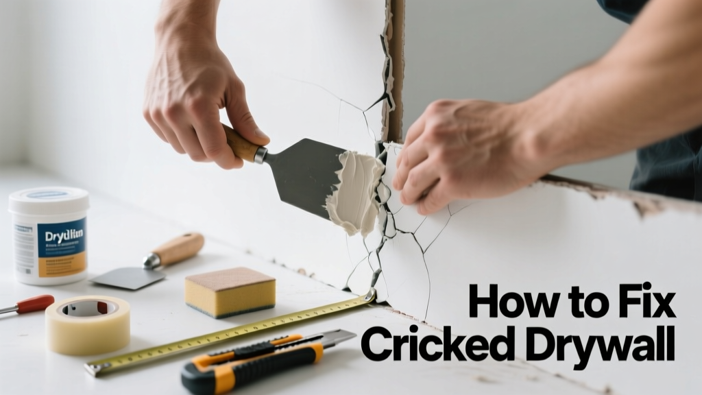 How to Fix Cracked Drywall: DIY Repair Guide