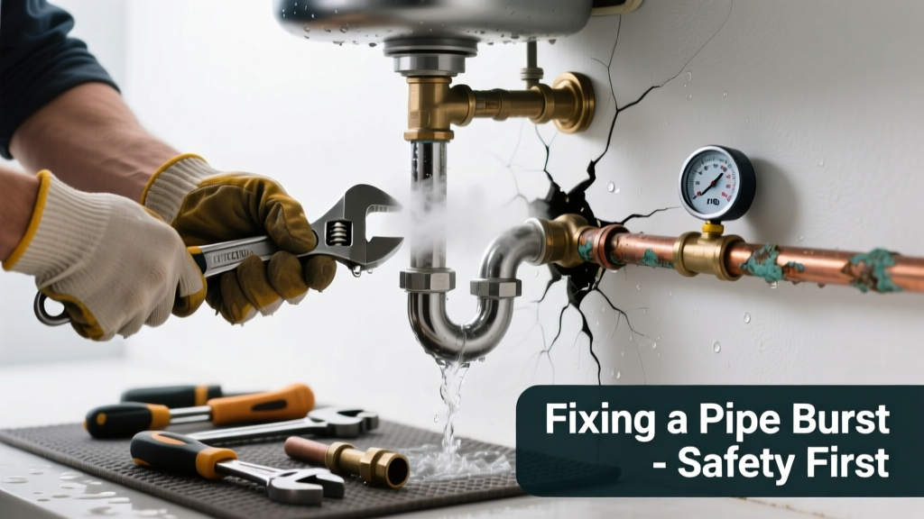 Fixing a Pipe Burst Making Unusual Noises