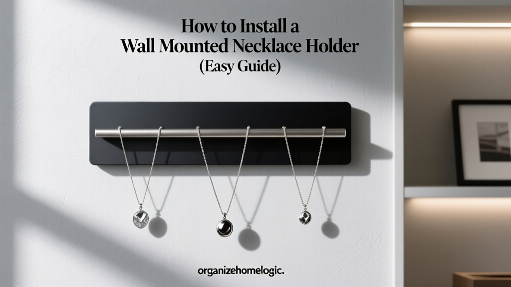 How to Install a Wall Mounted Necklace Holder (Easy Guide)