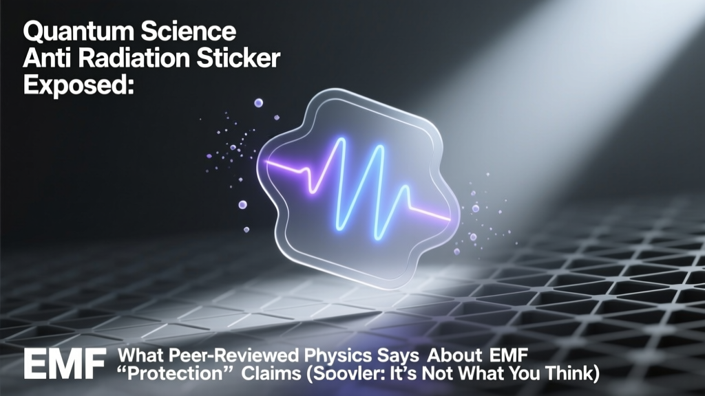 Quantum Science Anti Radiation Sticker Exposed: What Peer-Reviewed Physics Says About EMF 'Protection' Claims (Spoiler: It’s Not What You Think)
